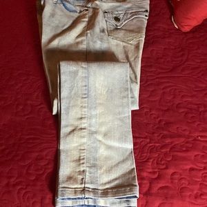 Stone wash skinny jeans